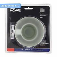 Мыльница стеклянная с креплением к стене с универсальным крепежом ( самоклейка  или дюбел